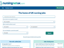 Tablet Screenshot of nursingnetuk.com